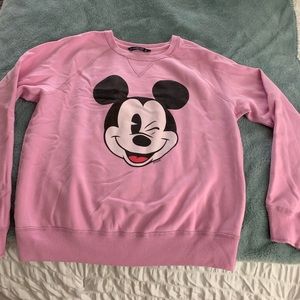 Abercrombie womens winking Mickey sweatshirt.